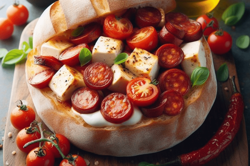 halloumi chorizo