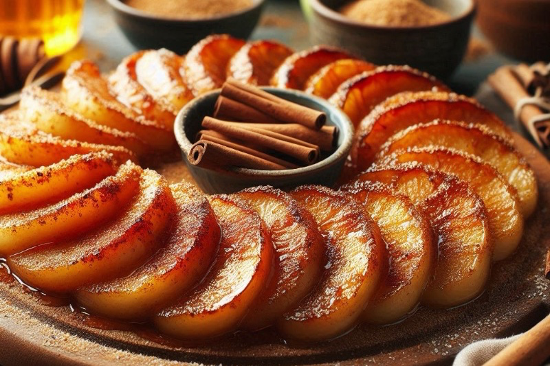 Cinnamon Sugar Apple Slices